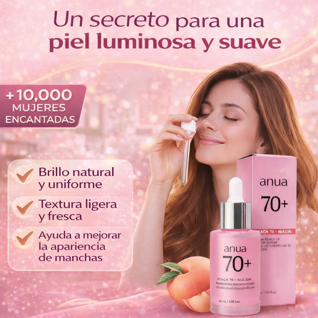 Anua Peach 70 Niacinamida - Serum Natural y Textura Suave en Cada Gota
