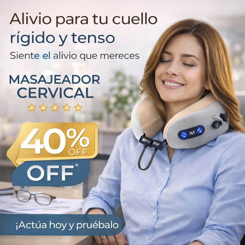 Masajeador Cervical Portátil - Un masajeador para tu cuello desde cualquier lugar