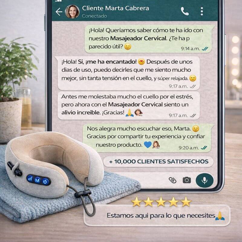 Masajeador Cervical Portátil - Un masajeador para tu cuello desde cualquier lugar