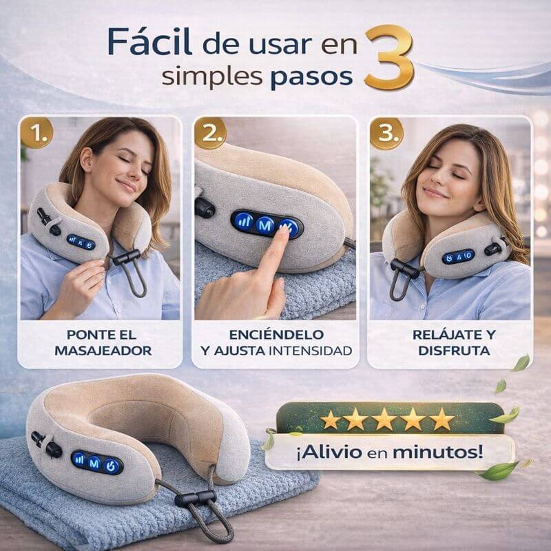 Masajeador Cervical Portátil - Un masajeador para tu cuello desde cualquier lugar